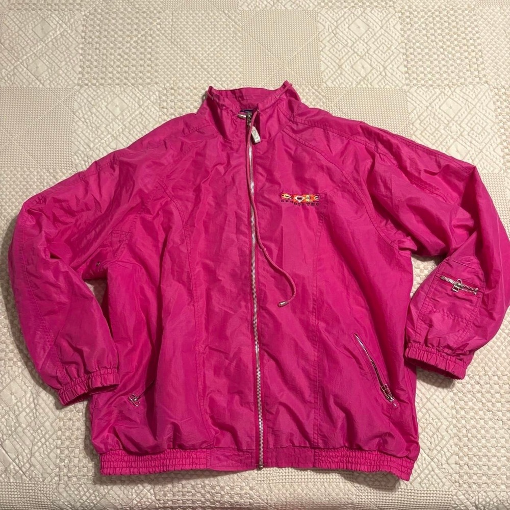 VTG Catalina Pink windbreaker jacket